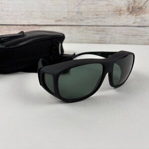 Cocoons C302G Fitover Pilot Sunglasses Flex2Fit Black Frames Gray Lens Polarized